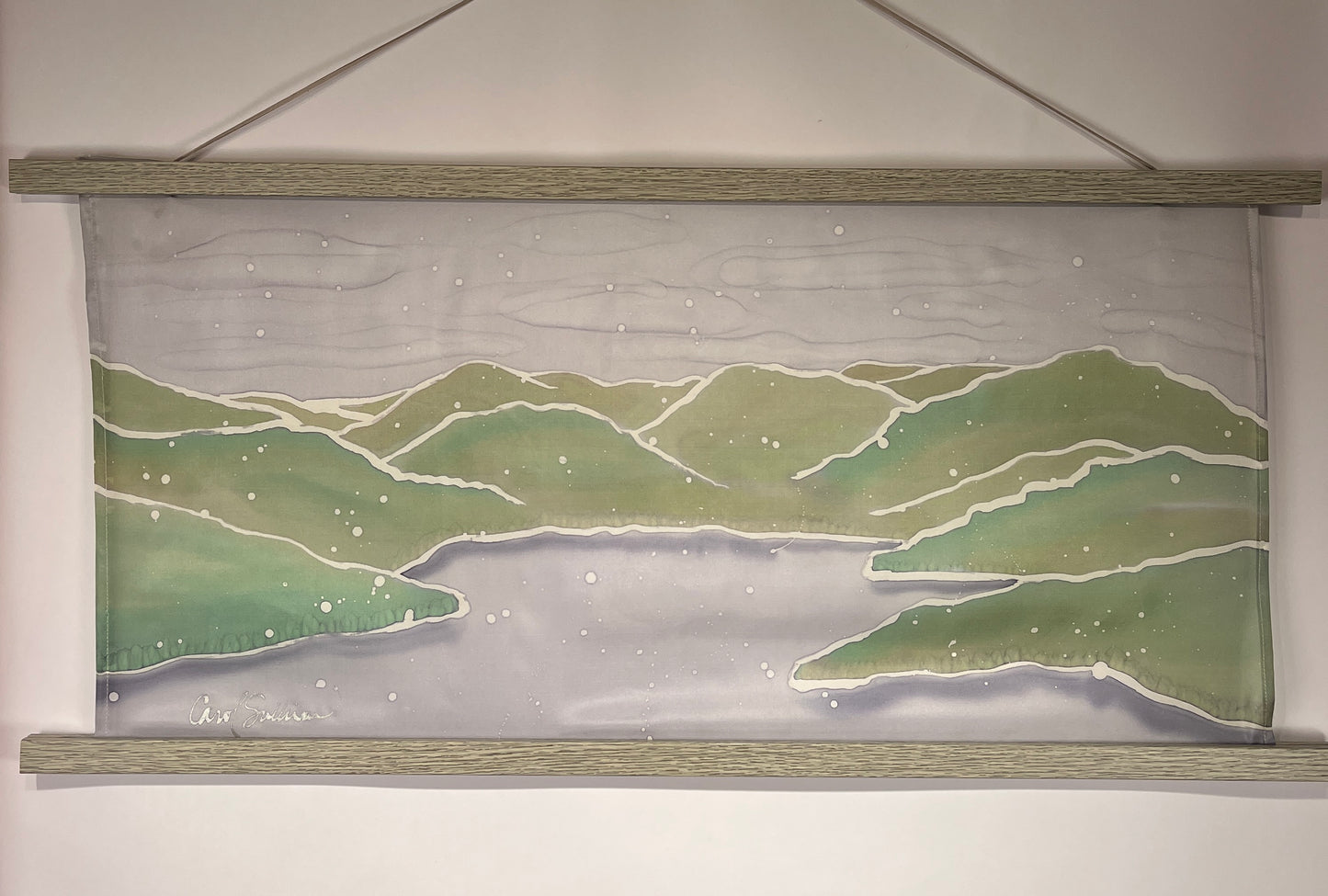 “Winterscape" - Painting on Silk - $195