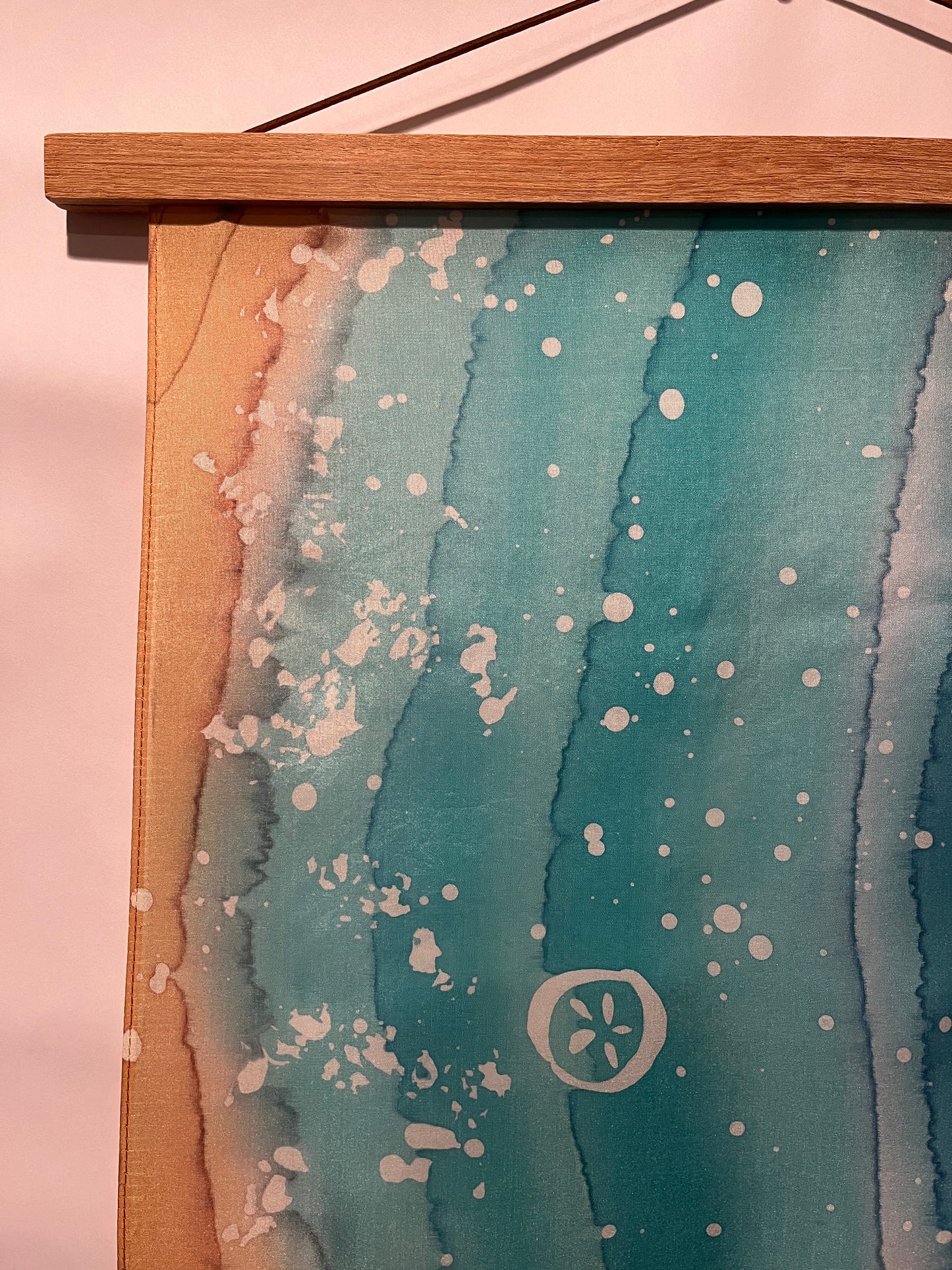 “Surf Zone I" - Silk Wall Hanging - $150
