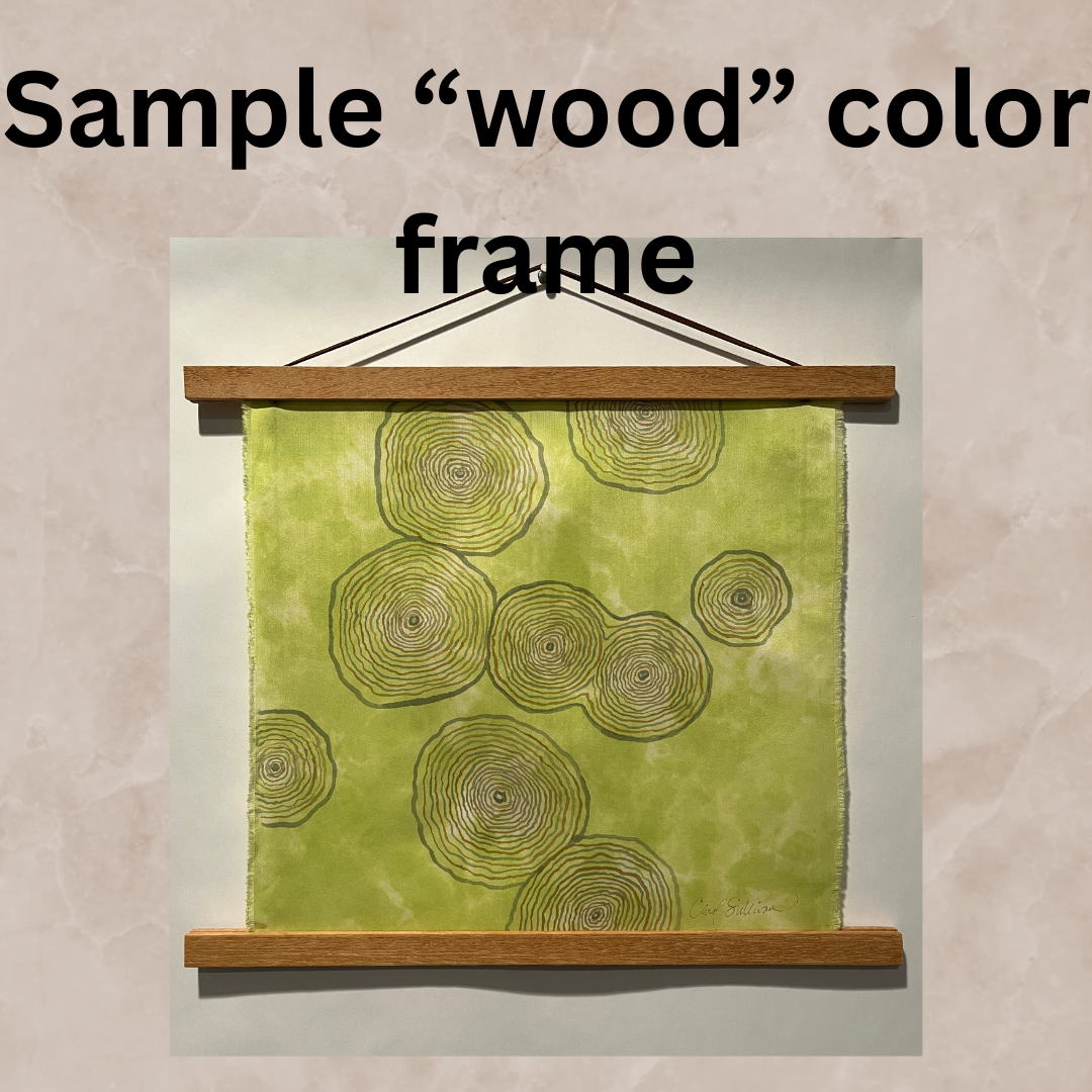 "Cloudy Summer Day” - Hand-dyed Silk Wall Hanging - $95