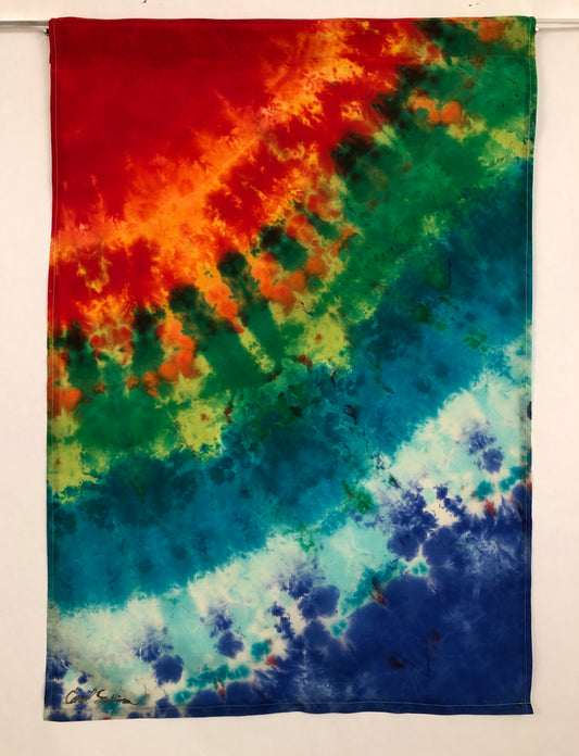 “Solar Flare” Silk Wall-hanging - $125