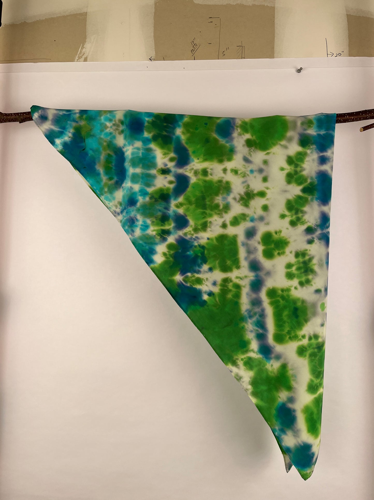 “Ready for Spring” - Hand-dyed Silk Scarf - $110