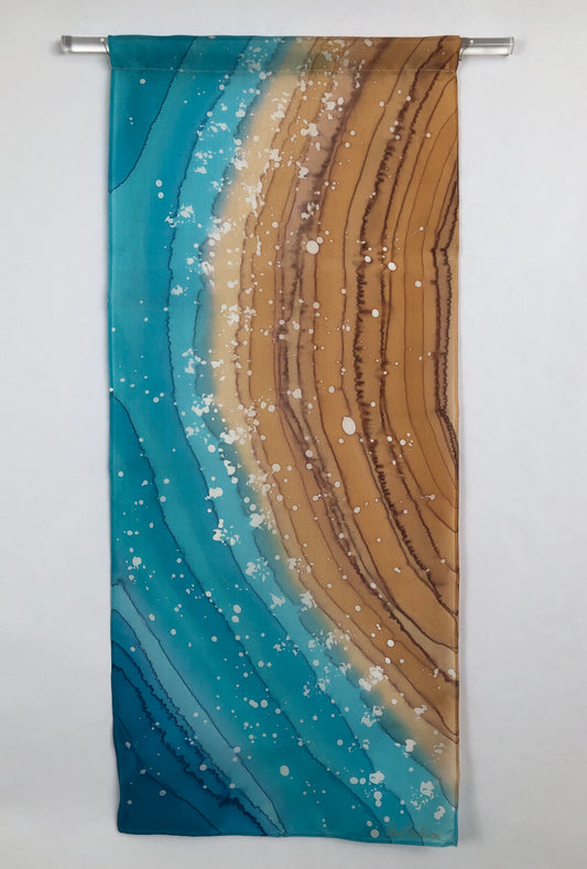 “Surf Zone II” - Silk Wall Hanging -  $150
