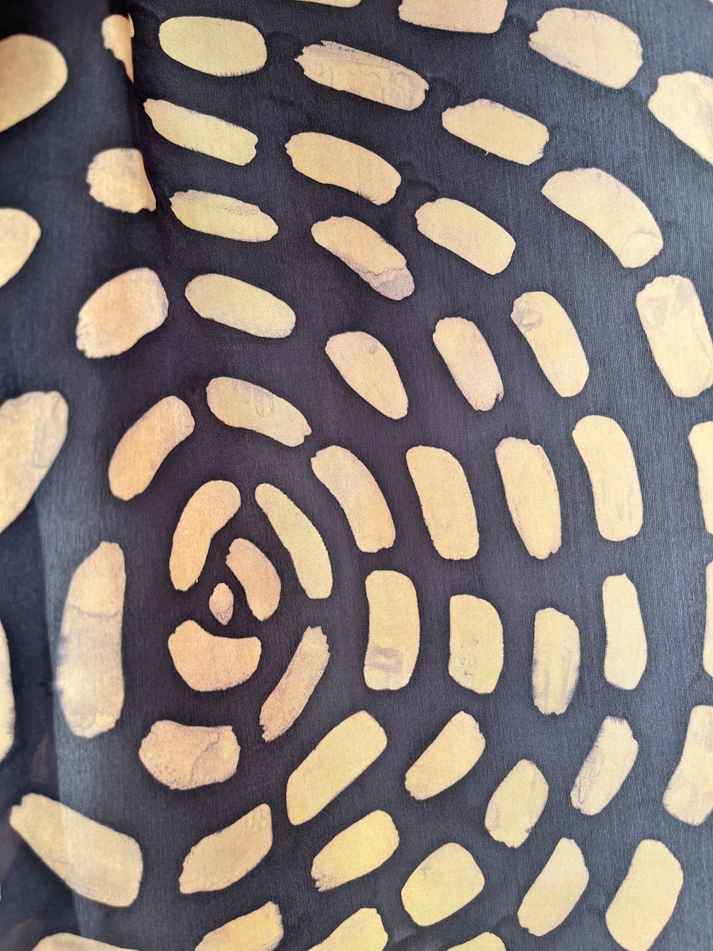 "Yellow Brick Road” - Hand-dyed Silk Scarf - $125