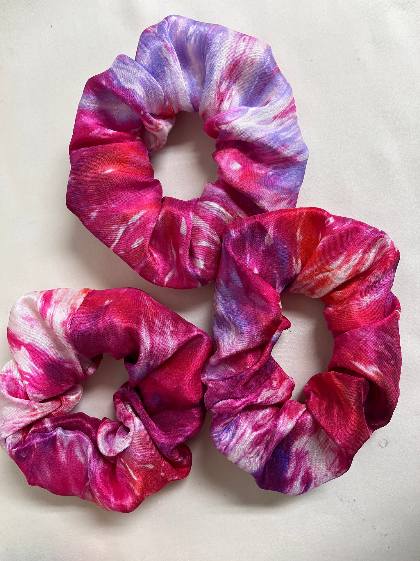 "Scrunchies!" - Hand-dyed Silk Scrunchie - $15