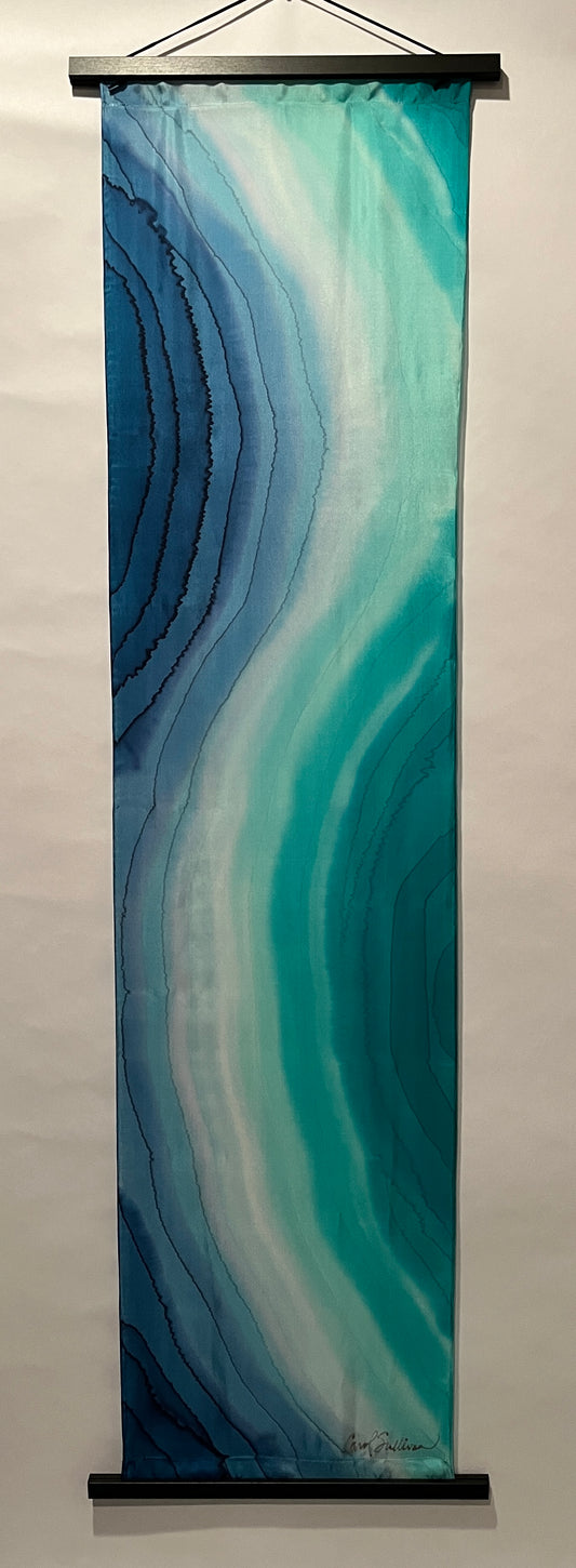 “Waves” - Silk Wall Hanging - $150