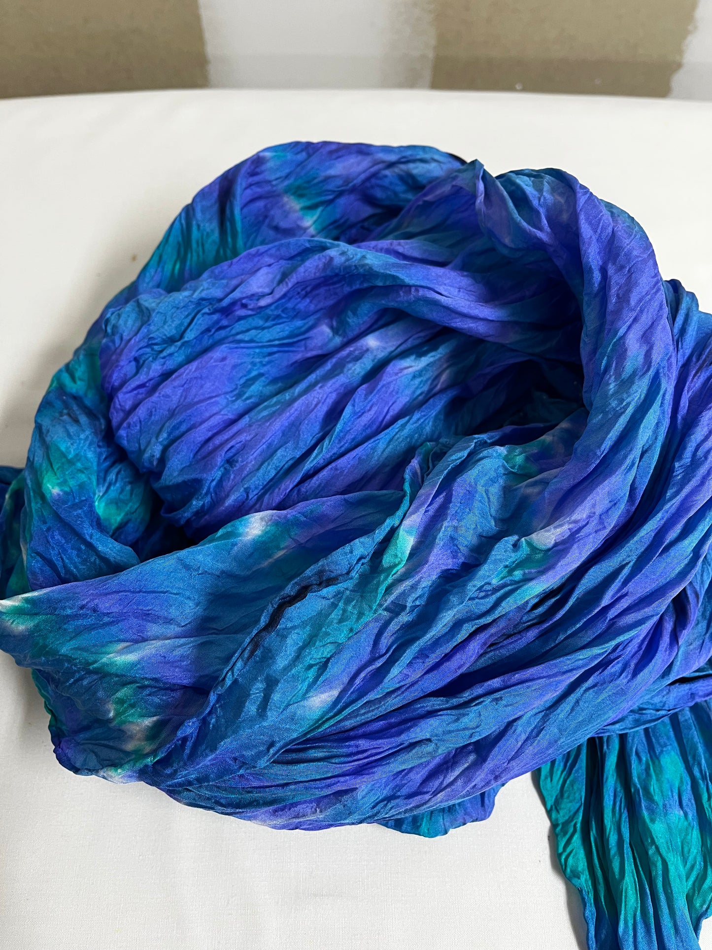 The “Activity Scarf” - hand-dyed silk scarf - $125