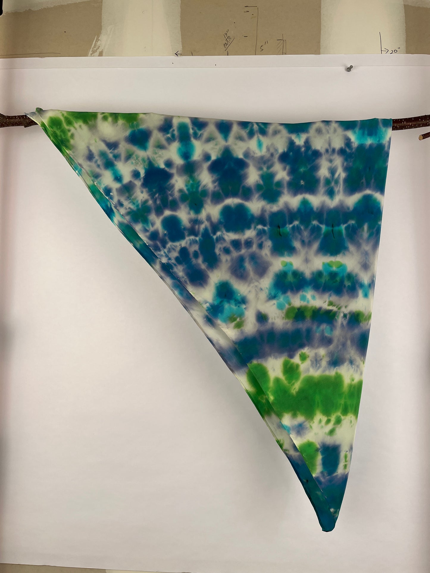 “Ready for Spring” - Hand-dyed Silk Scarf - $110