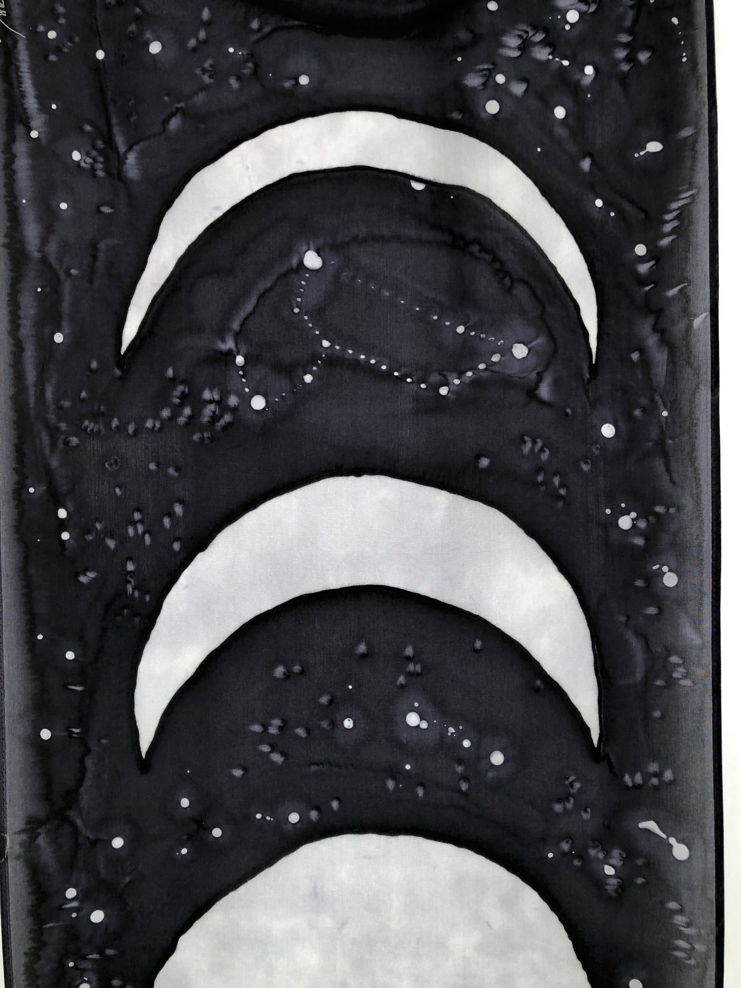 “Moon Phases” - Hand-dyed Silk Wall Hanging  - $255