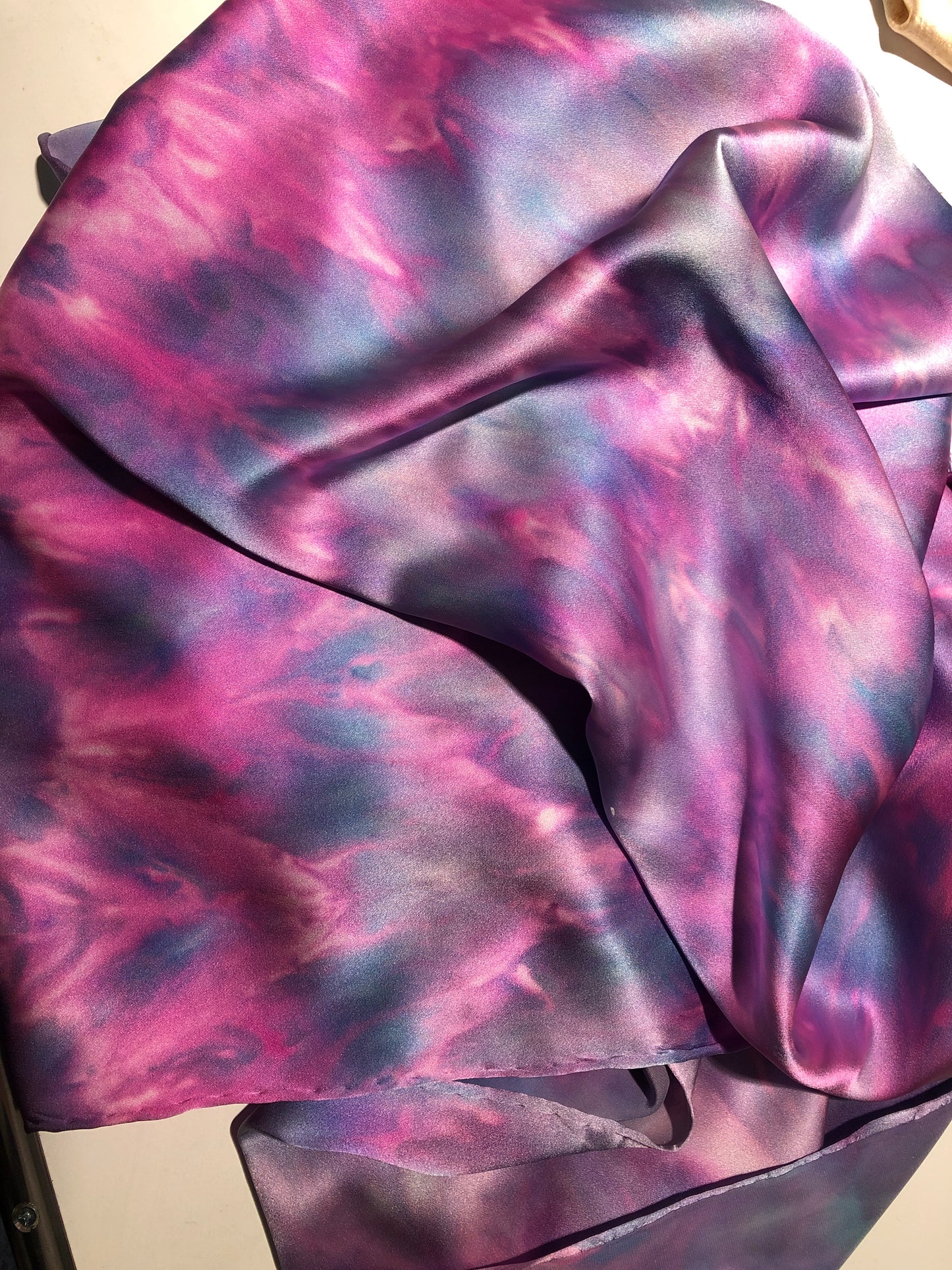 “Aurora Princess" - Hand-dyed Silk Shawl/Scarf - $140