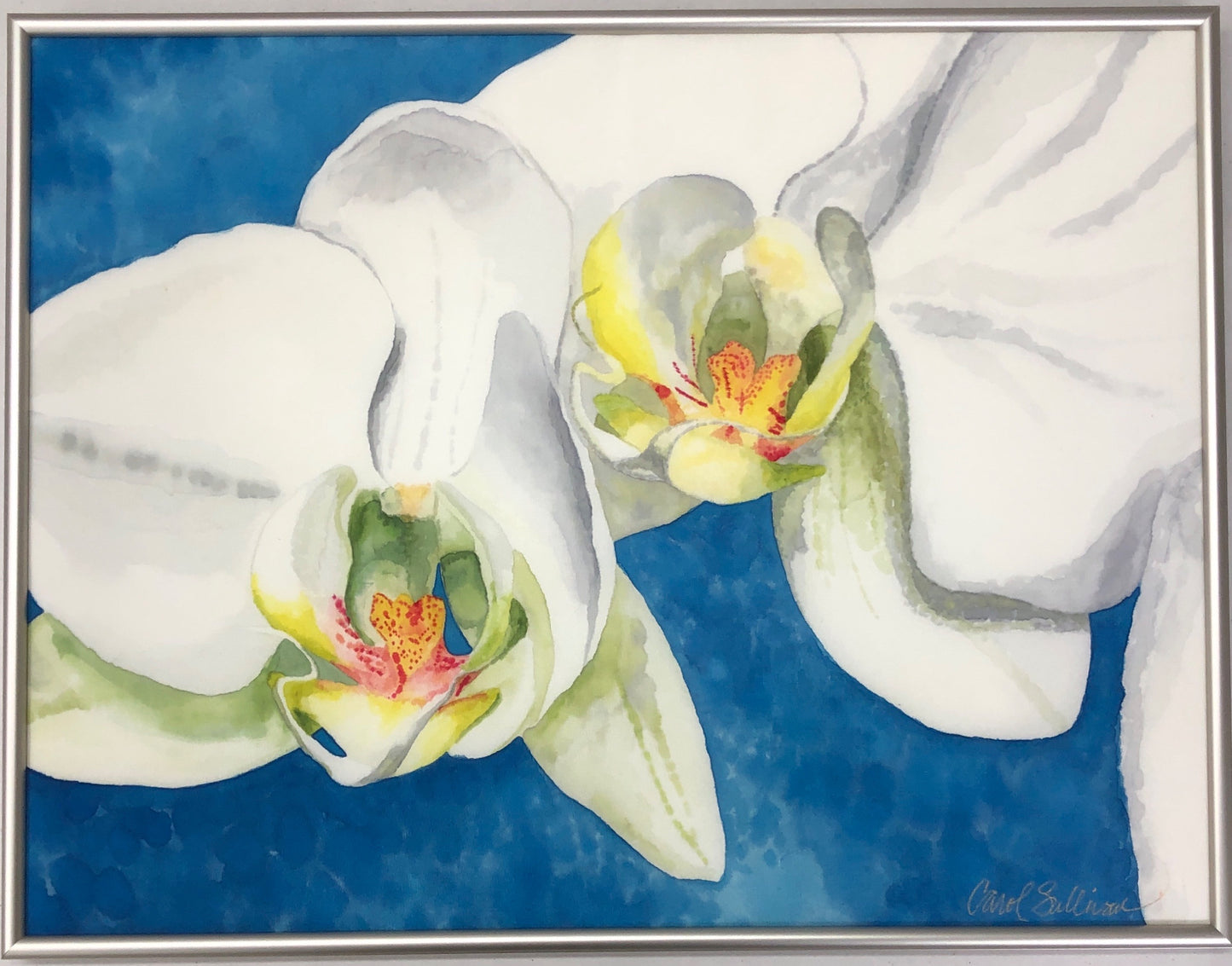 “Megan’s Orchids” - Painting on Silk - SOLD