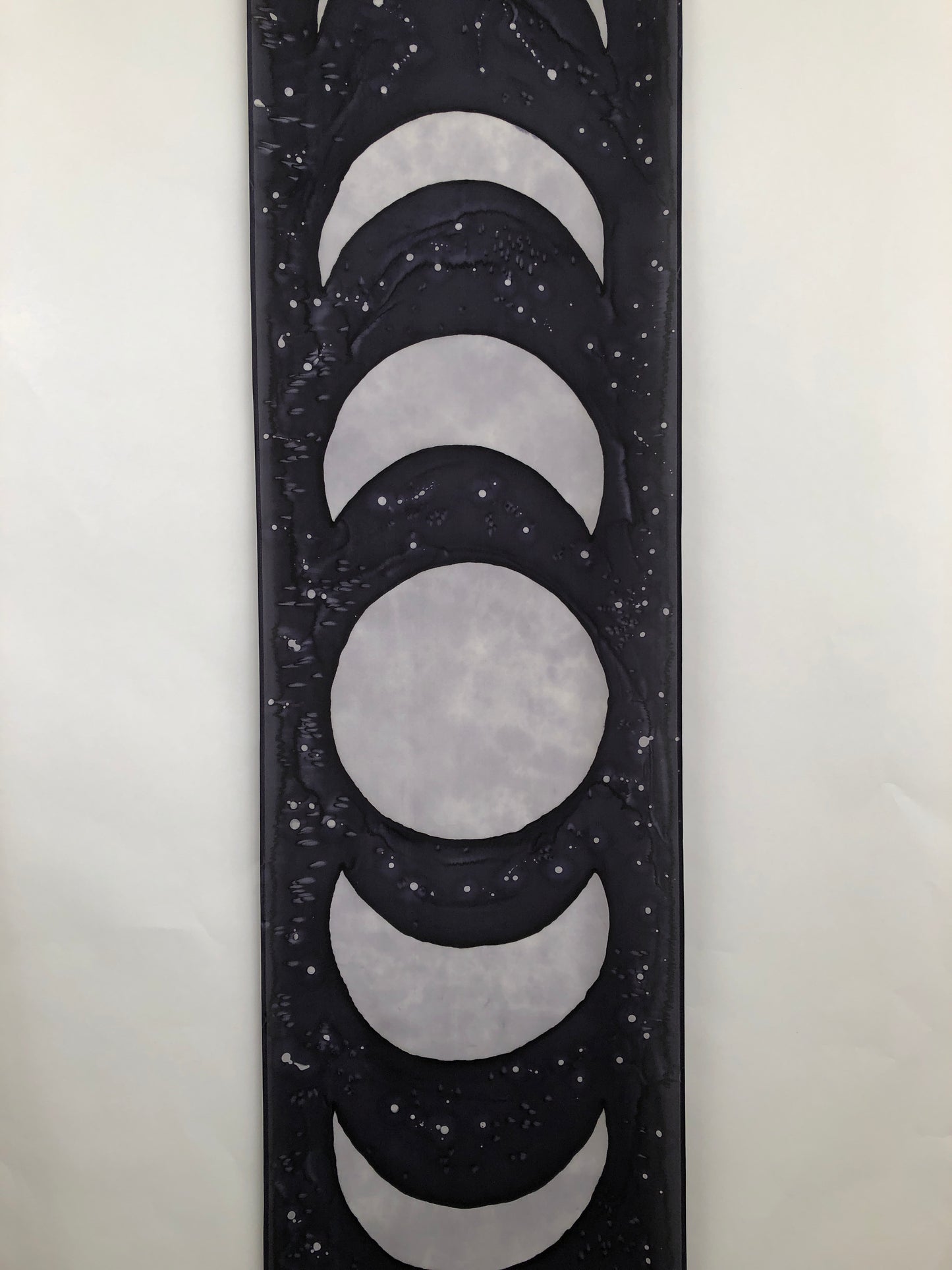 “Moon Phases” - Hand-dyed Silk Wall Hanging  - $255