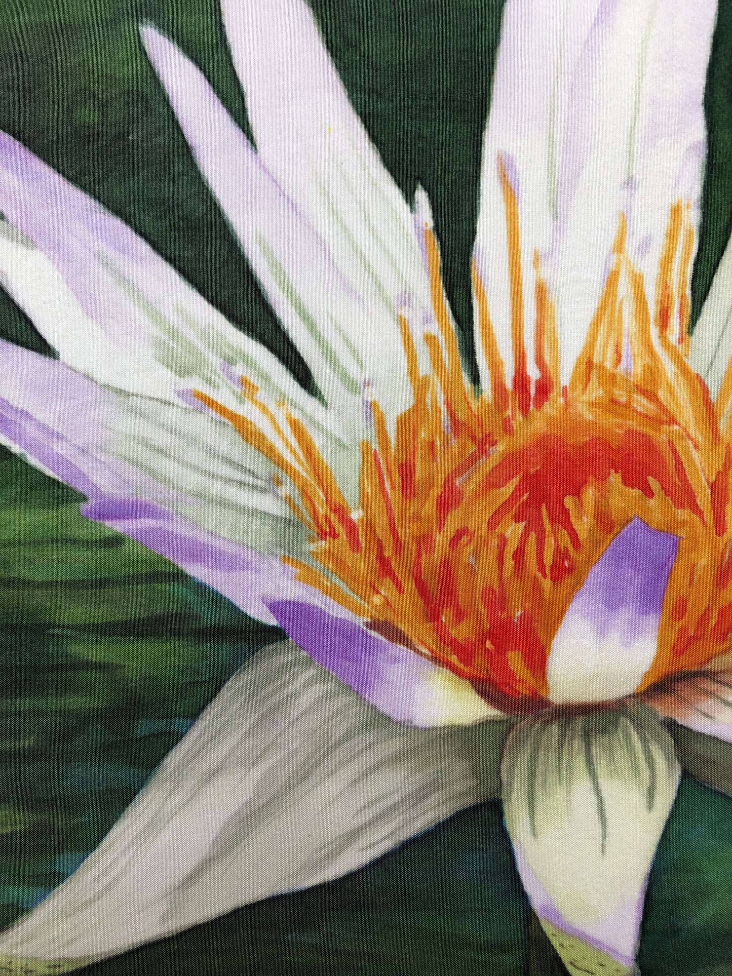 “Water Lily” - Painting on Silk - SOLD